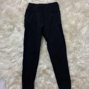 Black mesh gym leggings